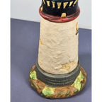KS Collection Lighthouse Figurine Blue Brick Base Coastal Decor