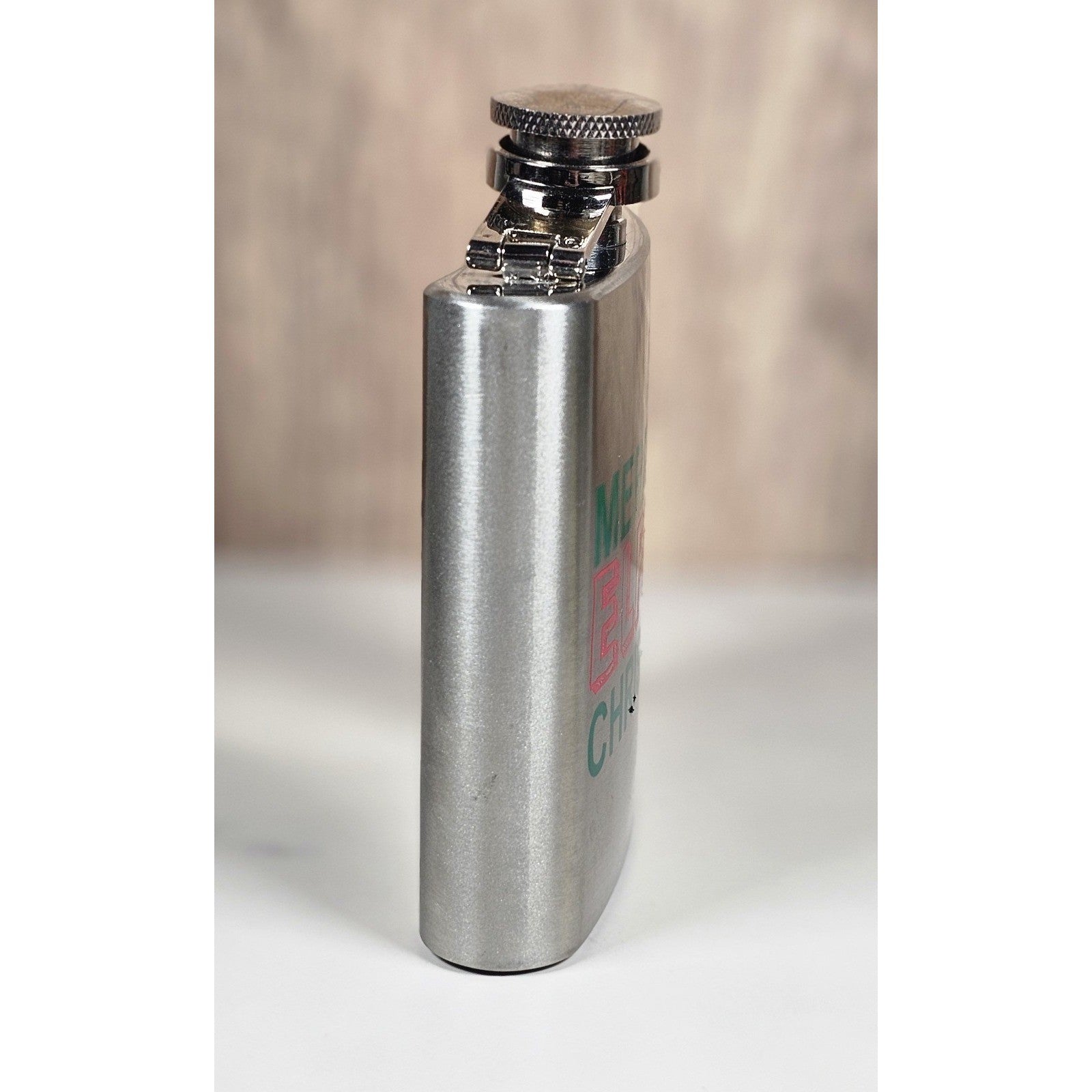 Stainless Steel 5oz Merry Elfing Christmas Flask