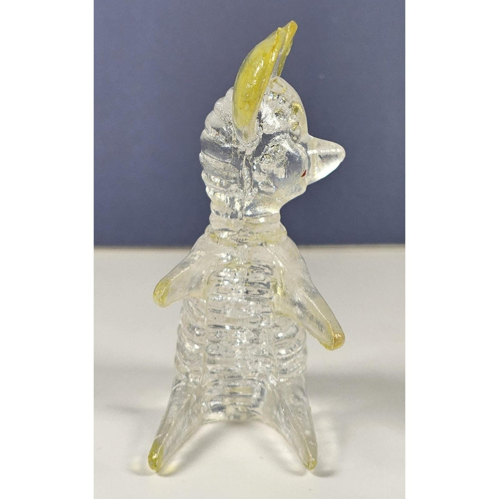 Vintage Lucite Mouse Figurines Clear Yellow Hong Kong