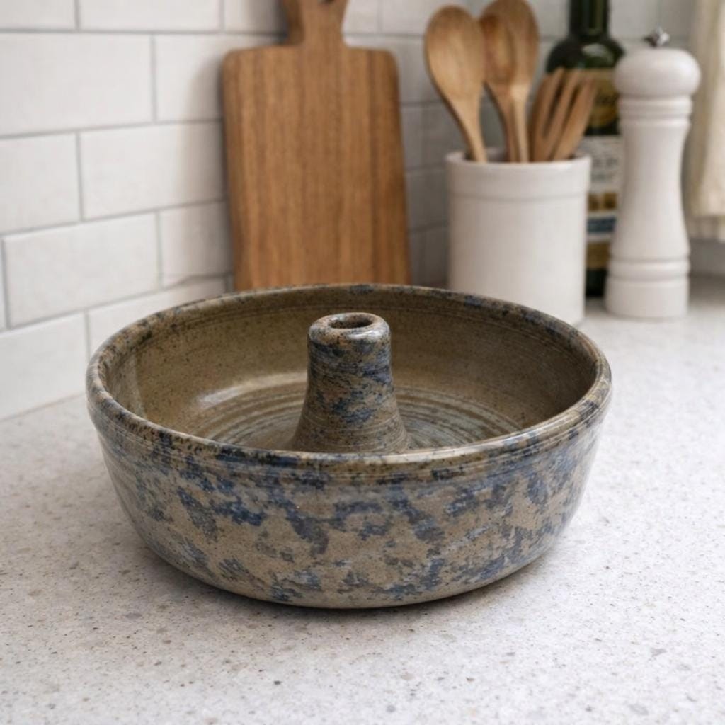 Aubrey Brown Pottery Baking Dish 1997 Handmade Stoneware