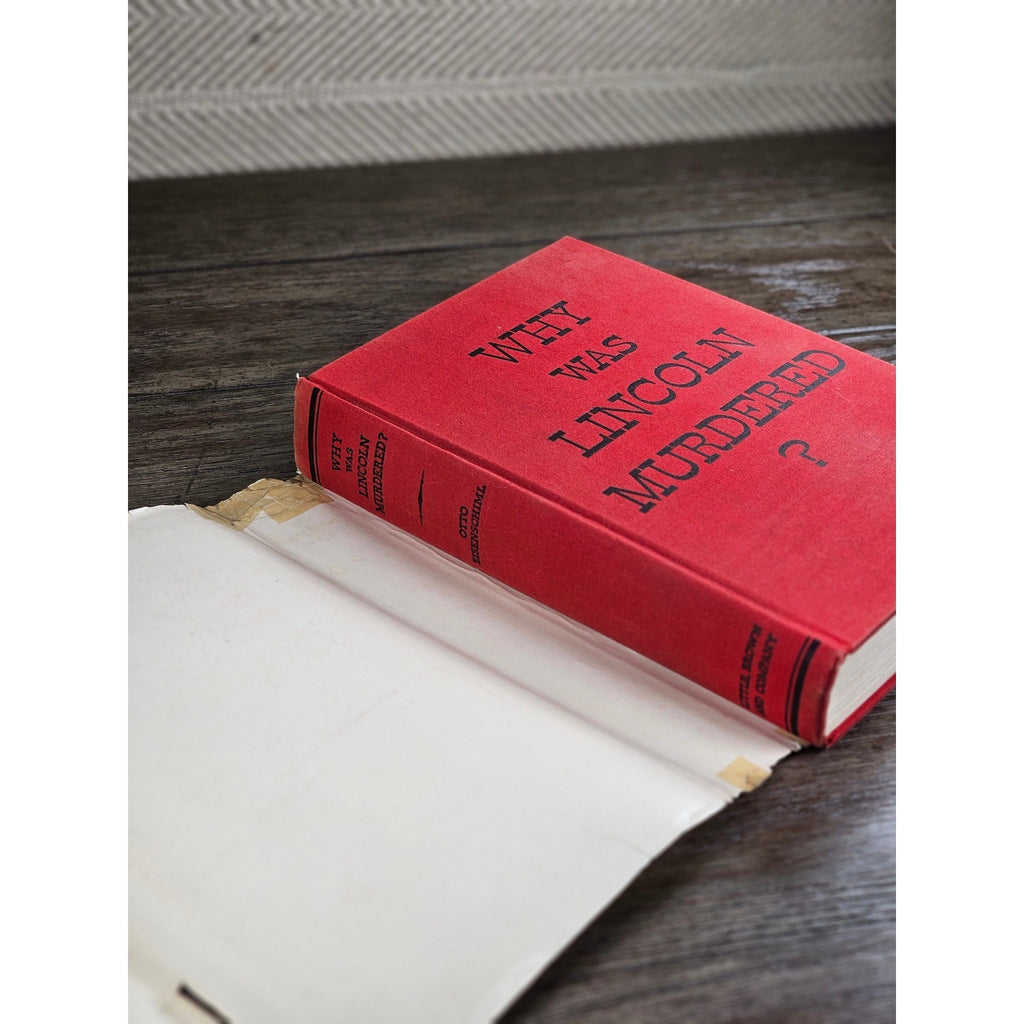 1937 First Edition Why Was Lincoln Murdered Otto Eisenschiml