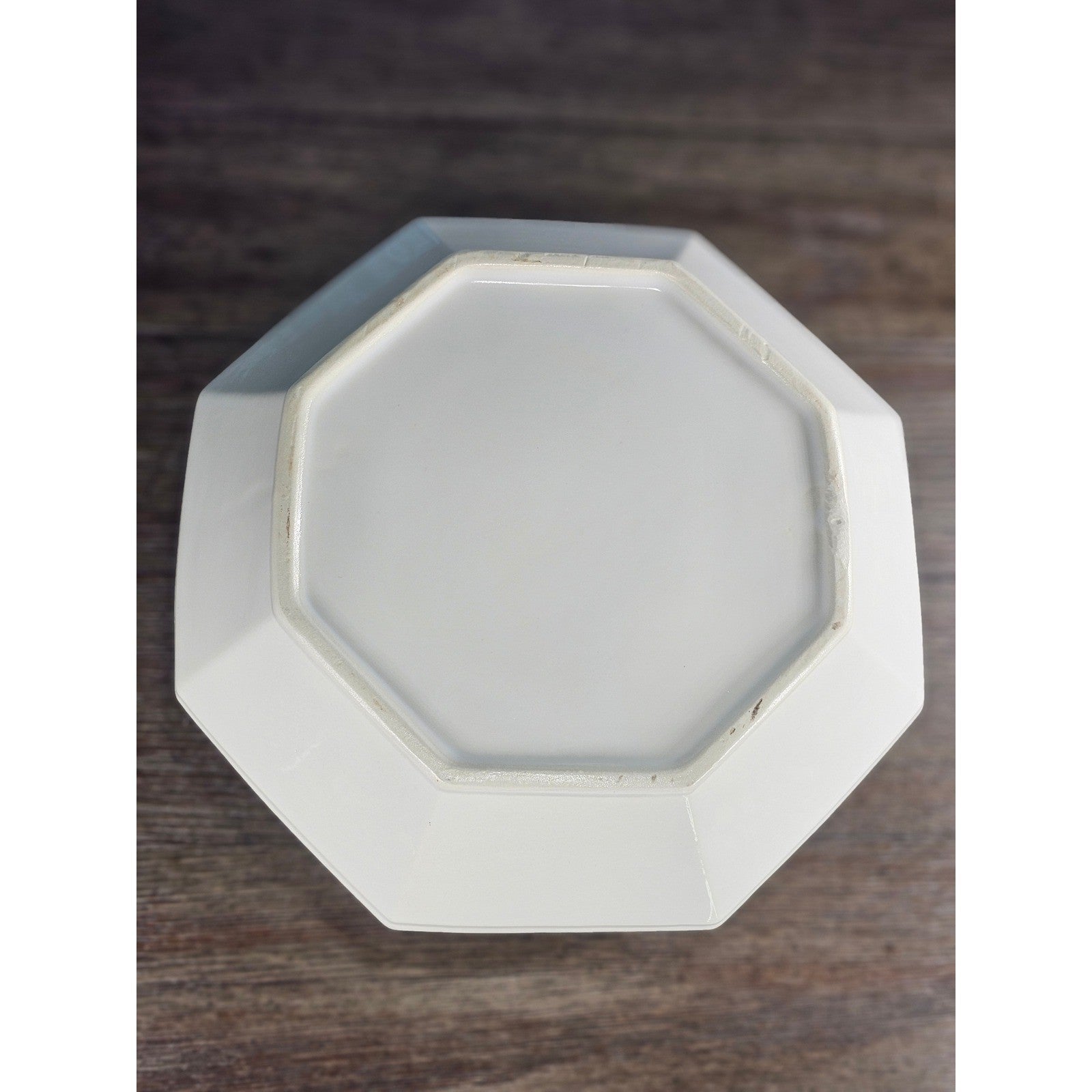 Vintage White Soup Tureen with Lid and Ladle | Octagonal Serving Dish