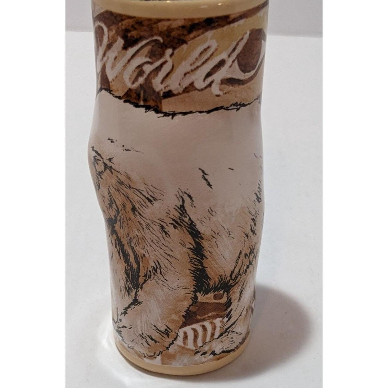 Vintage SeaWorld Polar Bear Shot Glass Raised Relief Ceramic