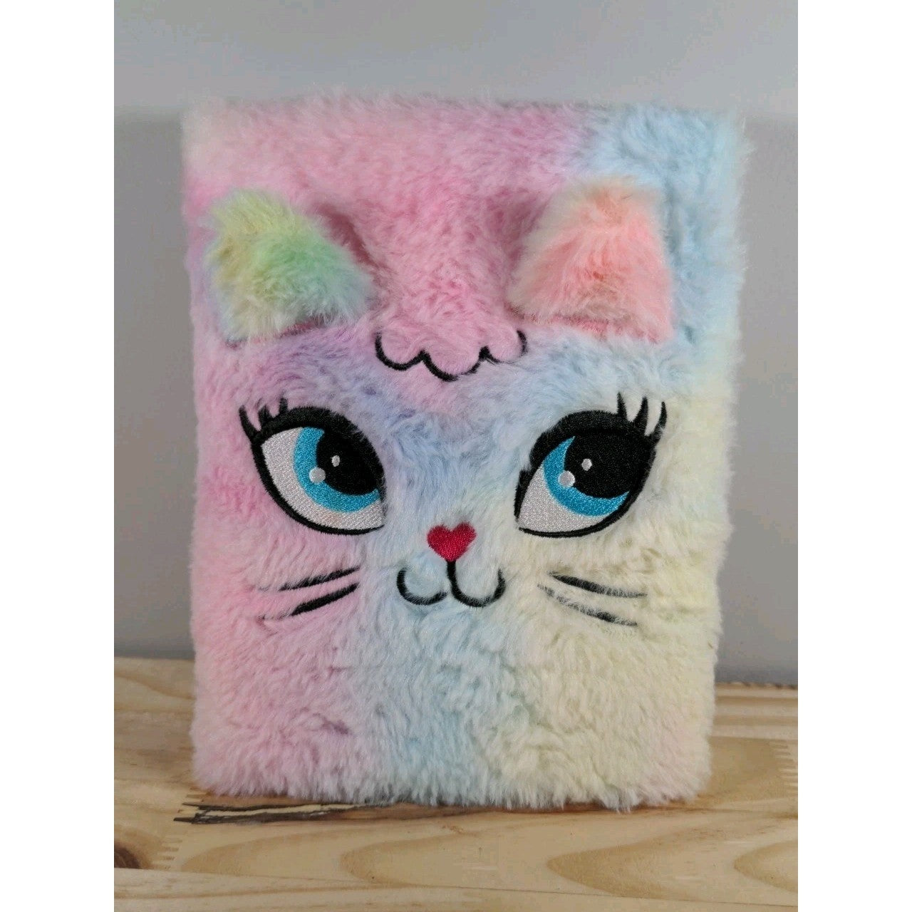 Multicolor Fuzzy Cat Journal – New With Tags – 80 Pages – 8 x 6