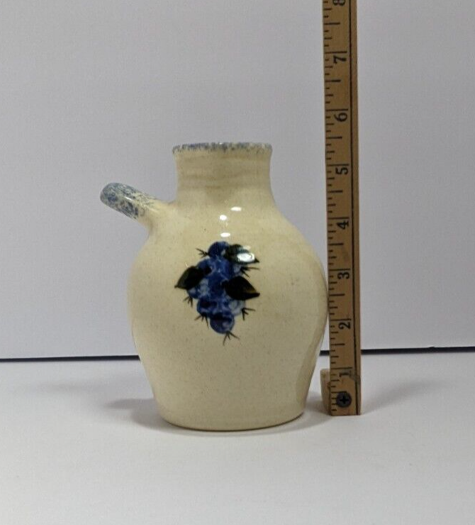 Stoneware Vase With Blueberries