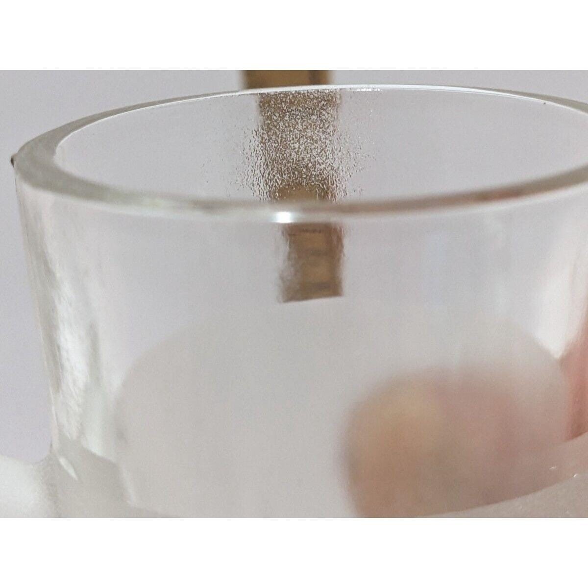 Vintage Frosted Espresso Shot Glasses With Handles Set of 2