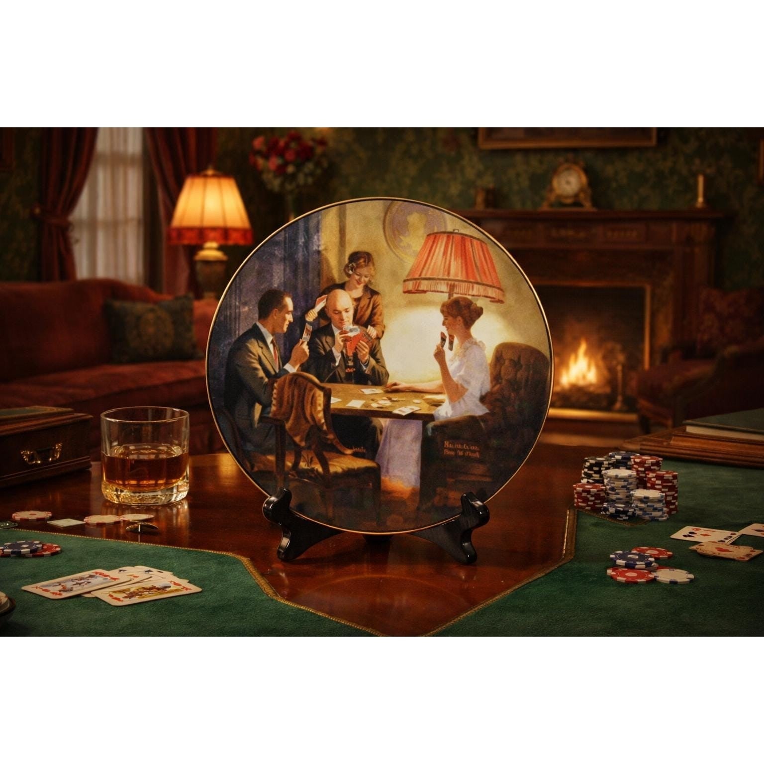 Norman Rockwell Collector Plate This Is The Room That Light Made 8.5"