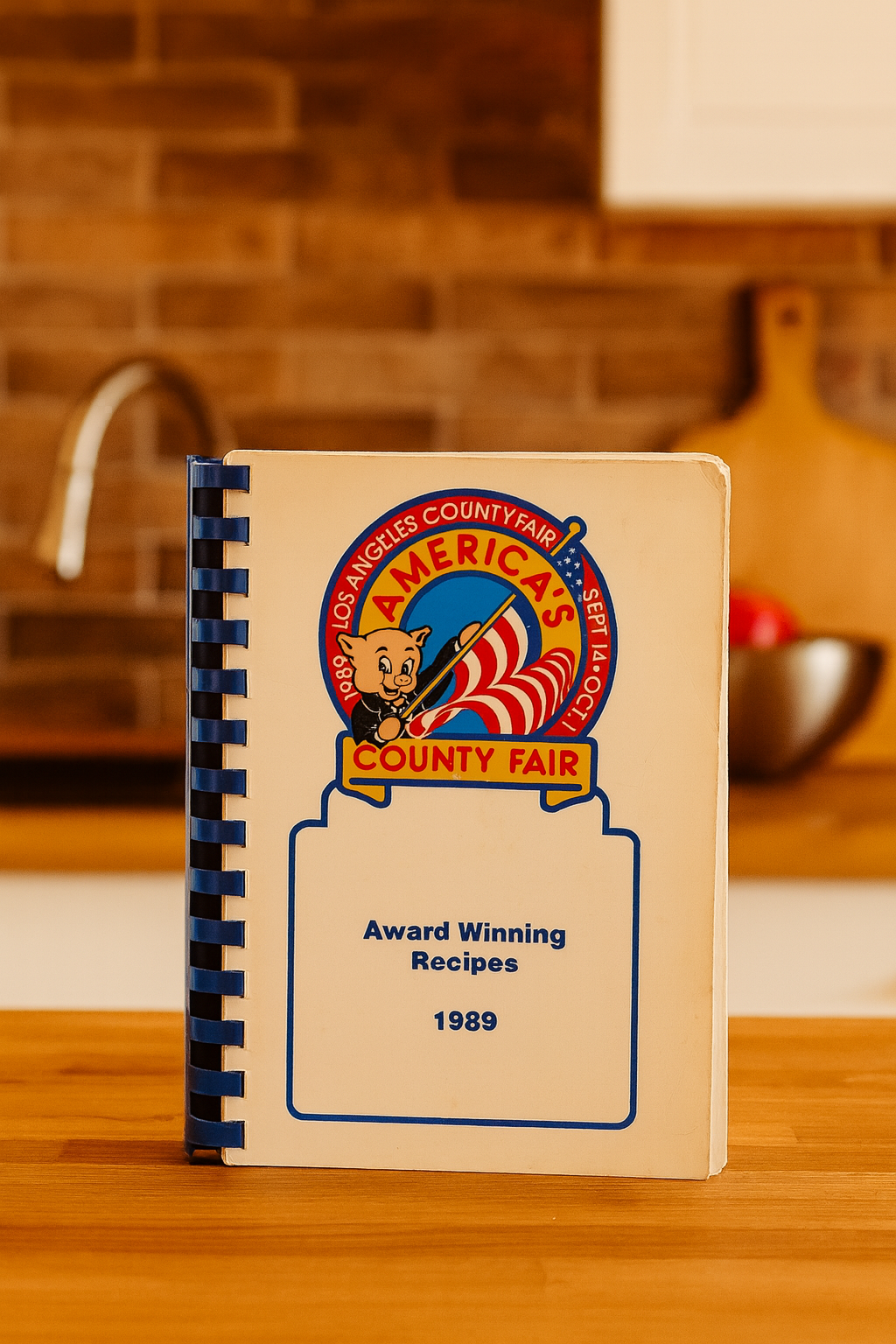 Vintage Los Angeles County Fair Award Winning Recipes 1989 Cookbook – Spiral