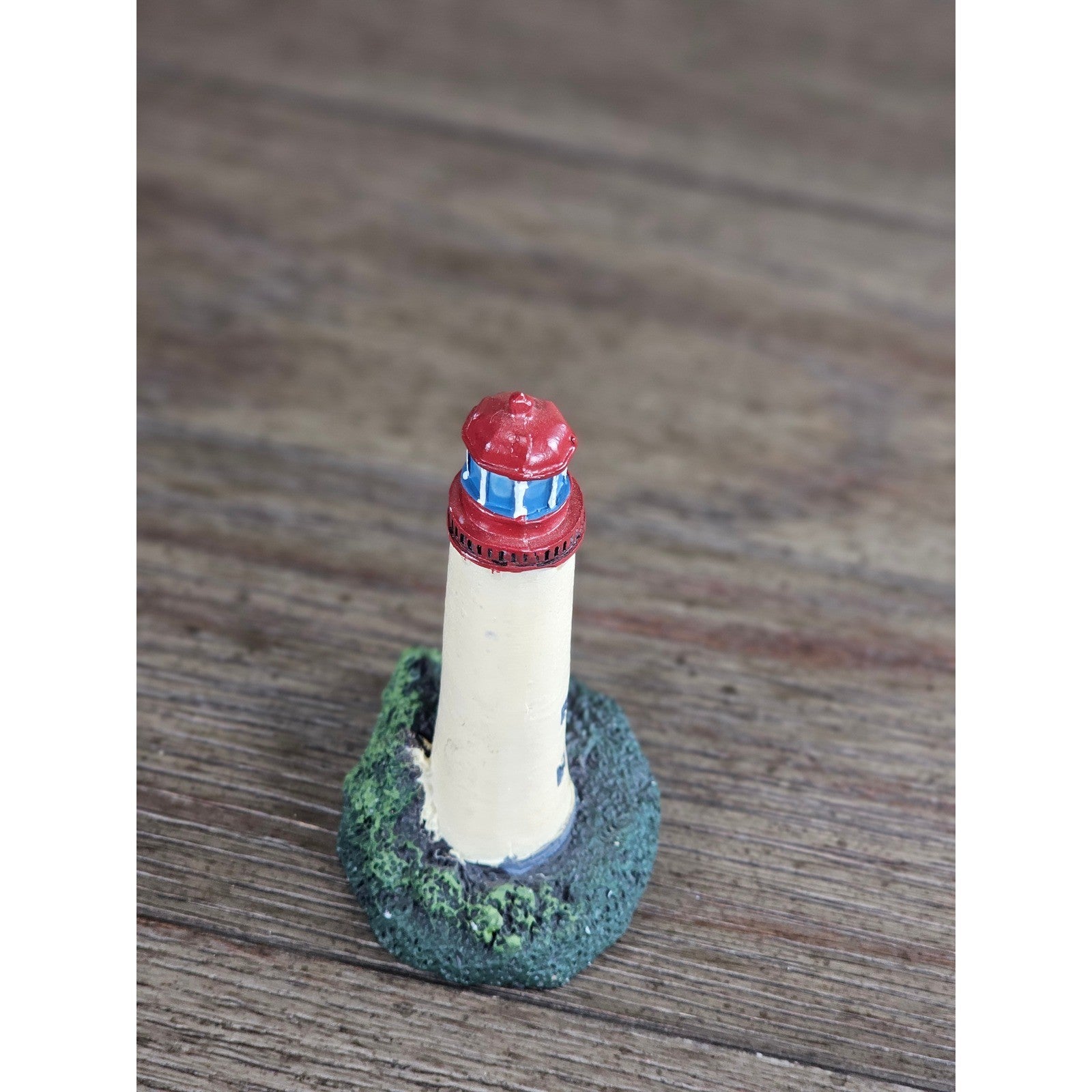 Mini Resin Lighthouse Figurine Coastal Nautical Decor Small Lighthouse