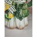 Vintage Fitz & Floyd Herb Garden Figural Asparagus Pitcher Mug  Lidded Box