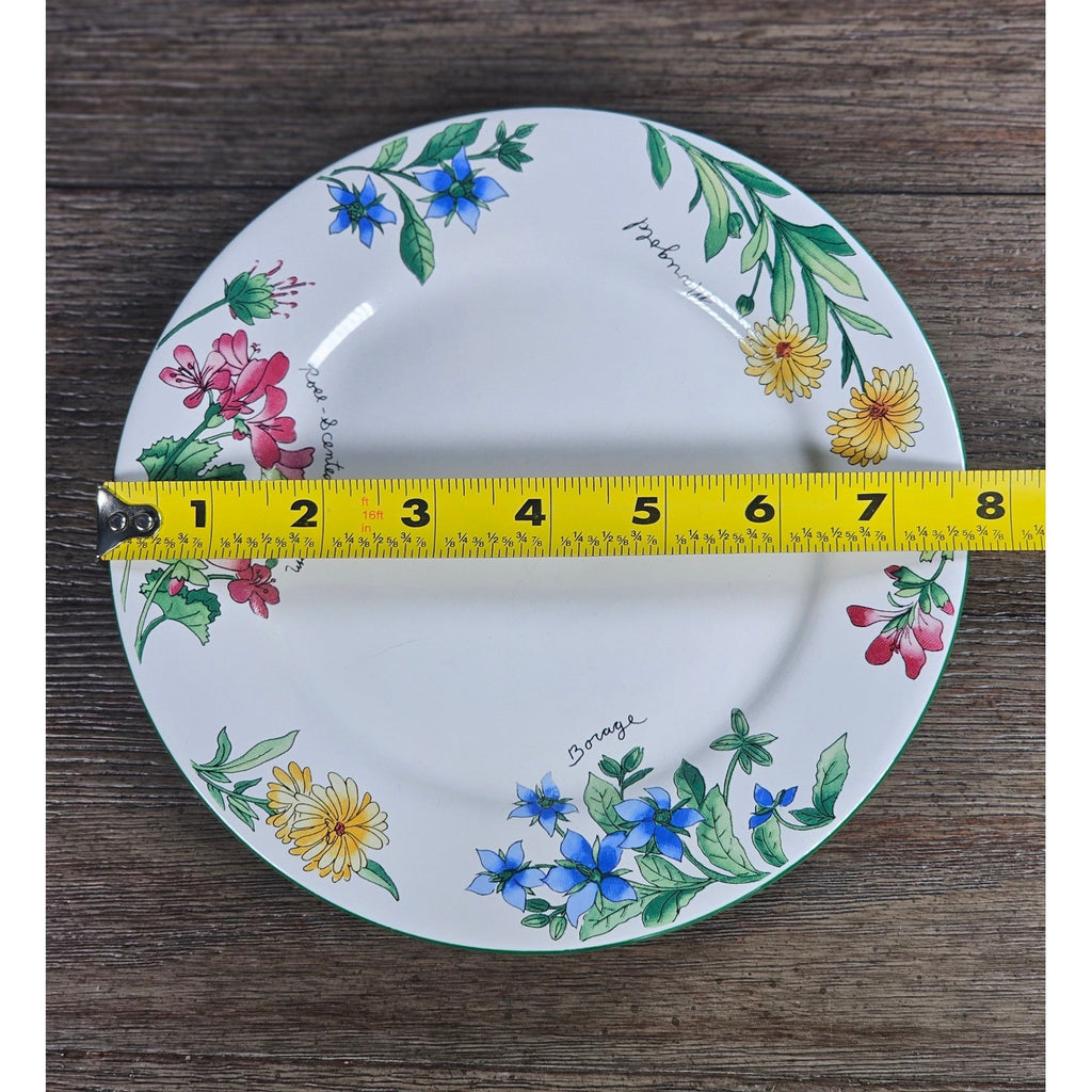 Vintage Majesticware Geranium Dessert Plates Set of 2 Sue Zipkin 8 Inch