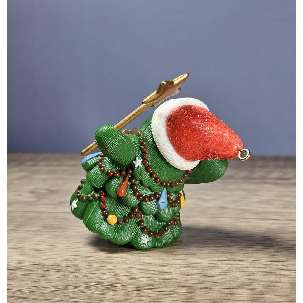 Hallmark Jolly Christmas Tree Ornament Vintage Keepsake 1982