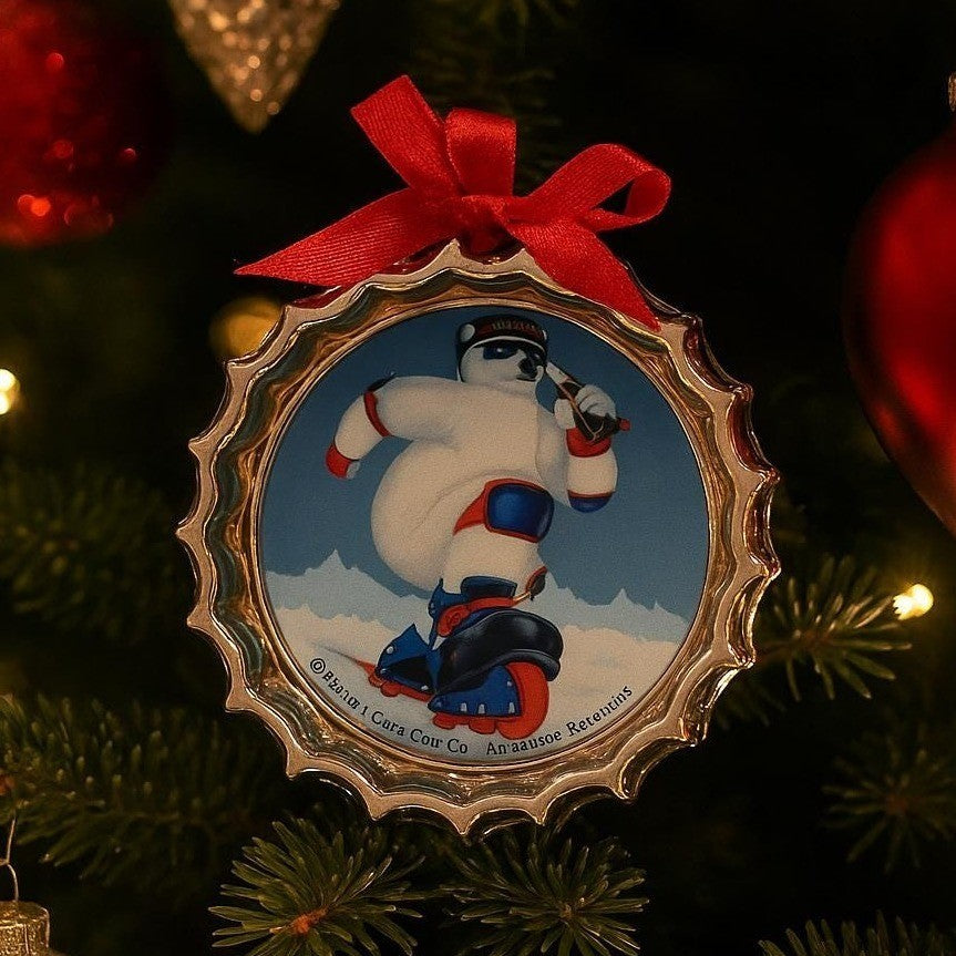 Coca-Cola 1998  Polar Bear Ornament Trim-A-Tree Metal