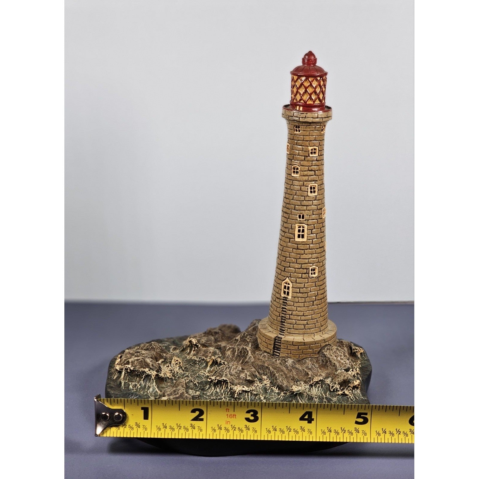 Vintage Danbury Mint Historic Eddystone Lighthouse Sculpture Plymouth England