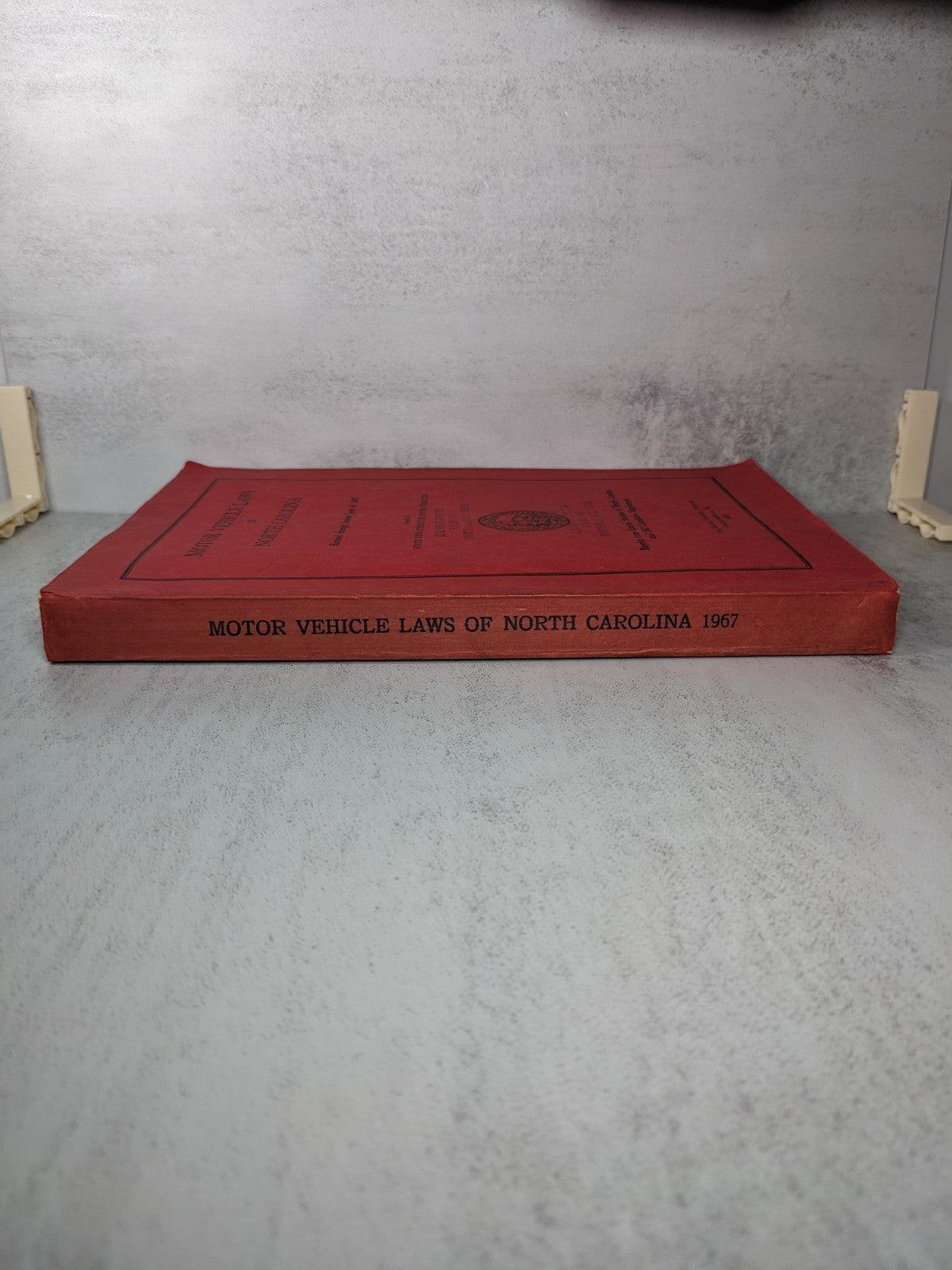 Vintage Motor Vehicle Laws of North Carolina Book (1967 Edition)