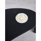 Vintage Carved Rose Pendant Round Floral Medallion Ivory Tone