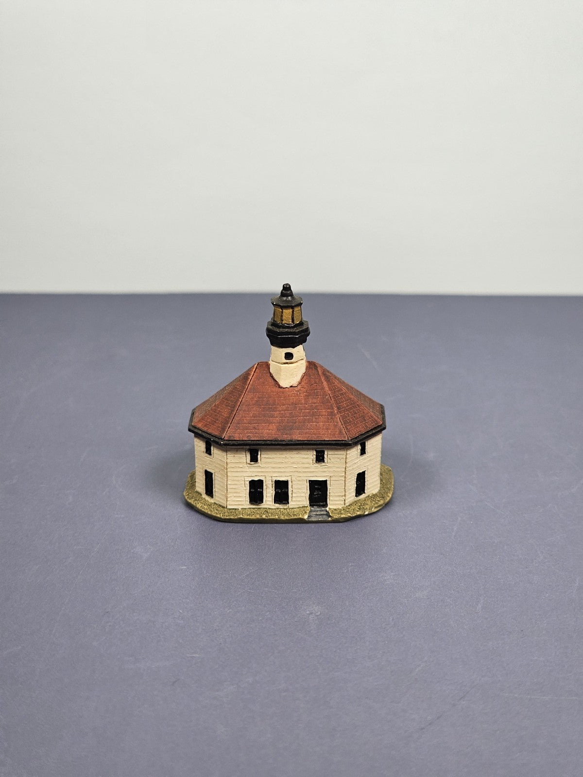 Lenox Miniature Lighthouse Thimble Figurine Eldred Rock Lighthouse Alaska Handcr