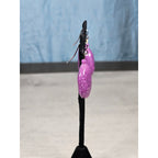 Purple Stone Drop Earrings Handmade Dangle Earrings Vintage Style