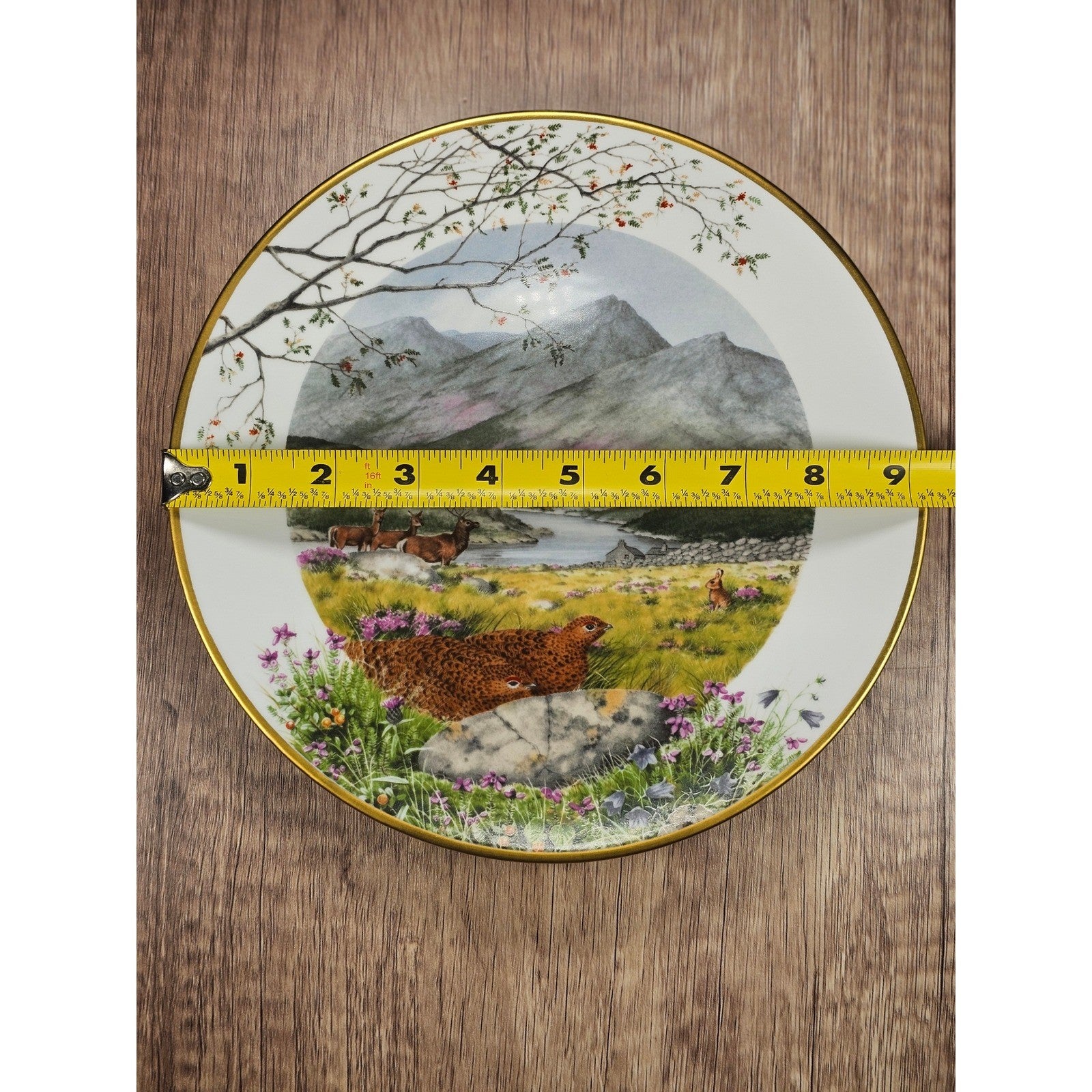 Franklin Porcelain September on the Moors Plate by Peter Barrett 9"