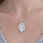 Vintage Sacred Heart & Our Lady of Mt Carmel Medal Pendant