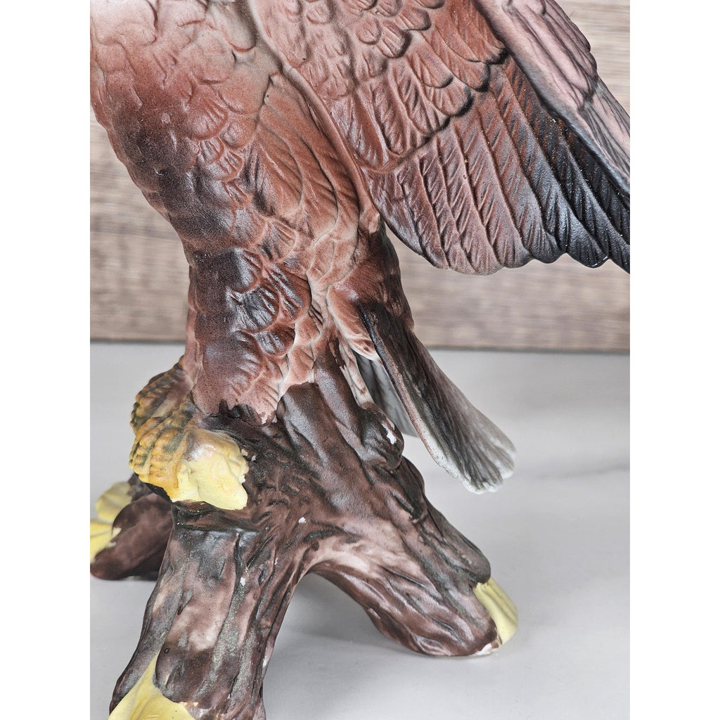 Vintage Bald Eagle Figurine Resin American Eagle Statue