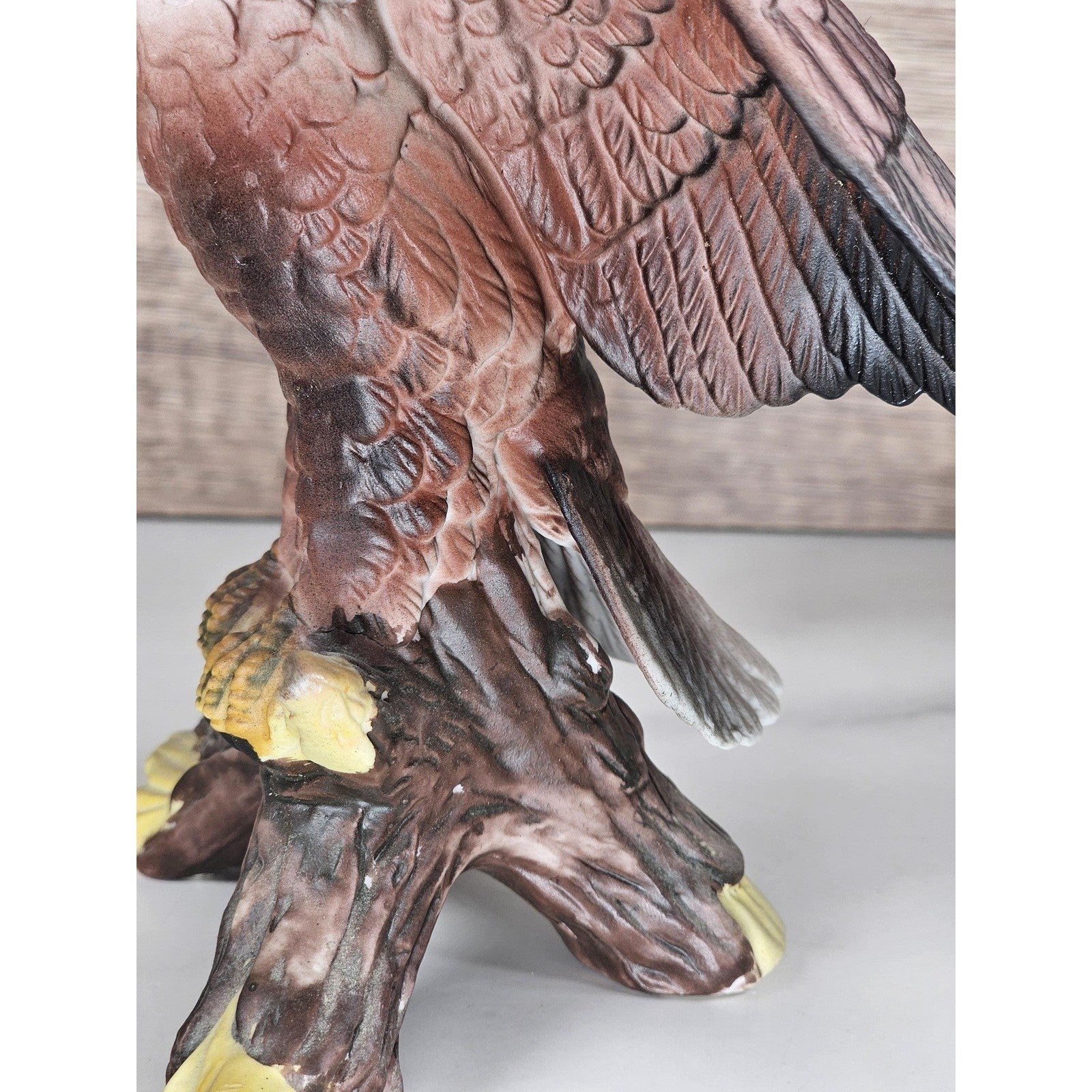 Vintage Bald Eagle Figurine Resin American Eagle Statue