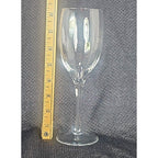 Vintage Crystal Wine Glass Clear Stemmed Barware 6.5"