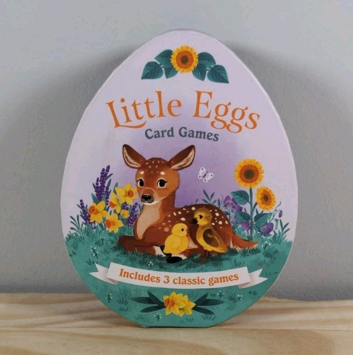 New Little Eggs Card Games - 3 Classic Family Games For 2-5 Players Ages 4+