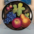 Furio Eden Fruit Motif Oval Platter 11.5″ x 11″ Vintage Porcelain