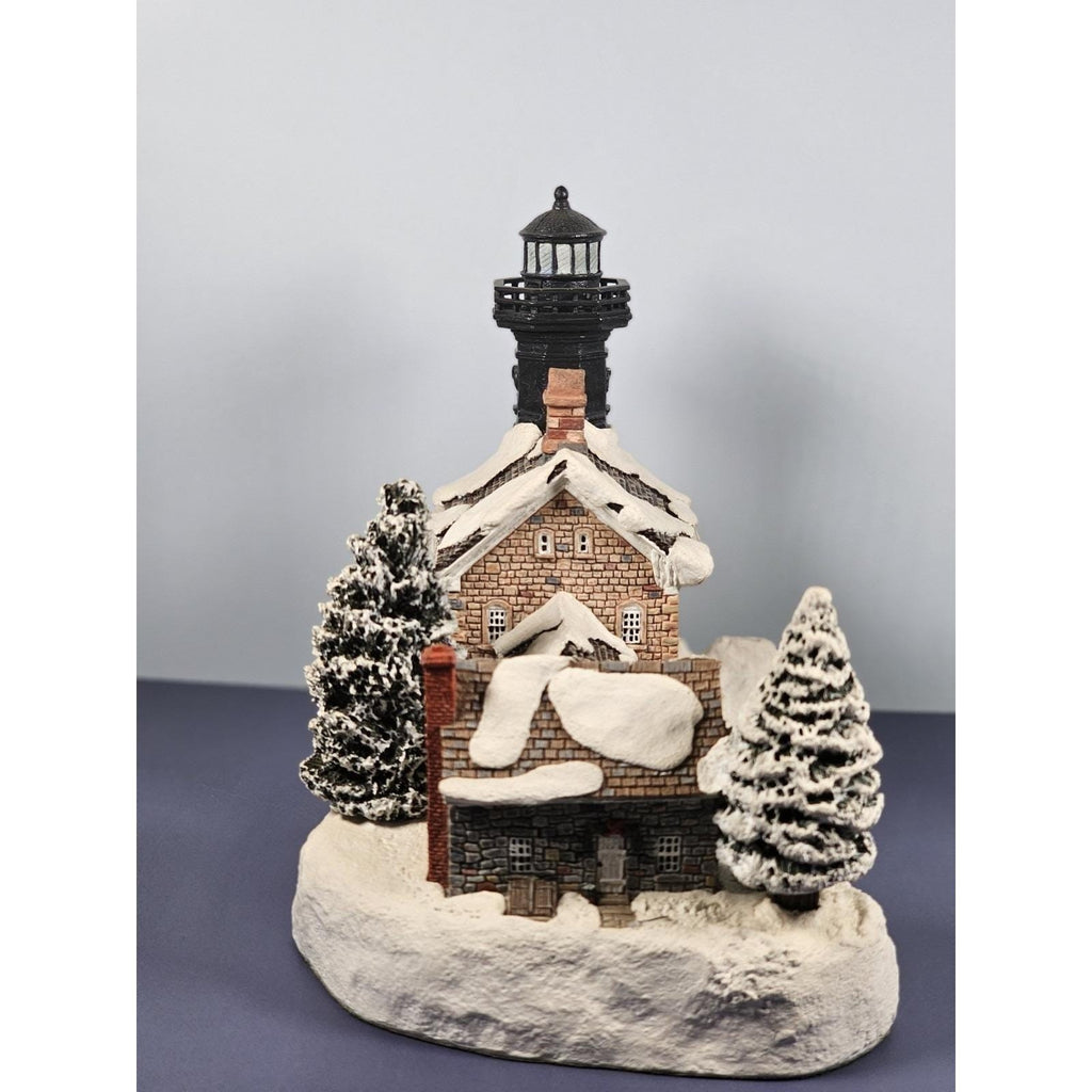 Harbour Lights Old Field Point Lighthouse Christmas COA