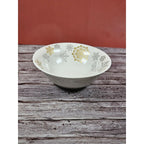 Vintage Holiday Christmas Cereal Bowl Snowflake Ceramic 6 Inch