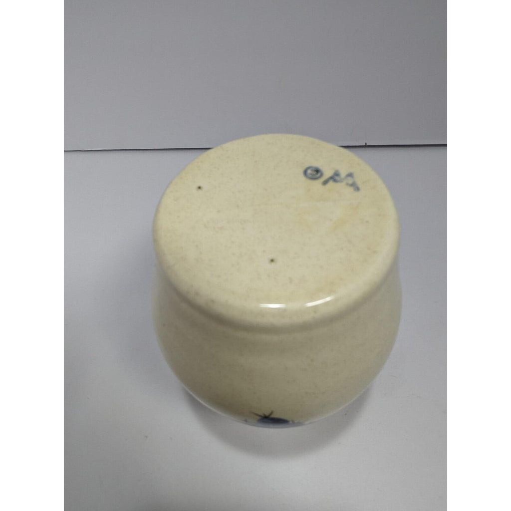 Stoneware Vase Blueberry Design Rustic Ceramic Vase
