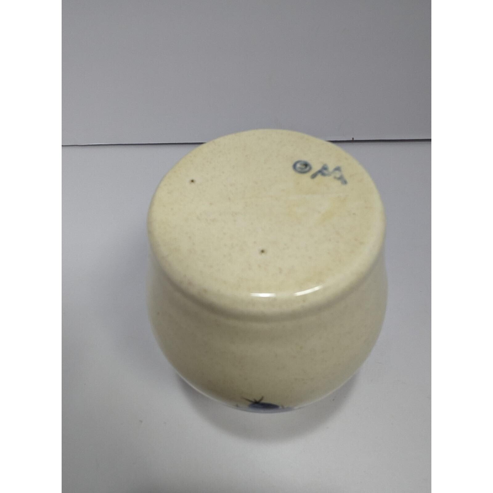 Stoneware Vase Blueberry Design Rustic Ceramic Vase