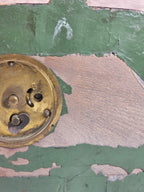 1920's  LUX Clock Co "Bungalow Deluxe Art Clock" Novelty Desk Clock