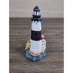 Miniature Lighthouse & Keeper's House Figurine Coastal Nautical Decor