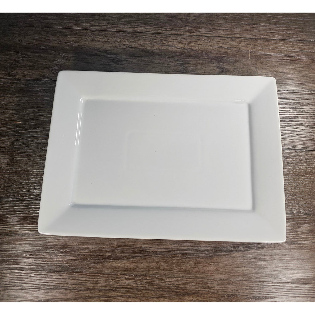 Better Homes & Gardens White Rectangular Serving Platter 14.5 Inch