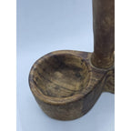 Vintage Wooden Salt & Pepper Holder Rustic Farmhouse Kitchen Stand