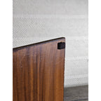 Vintage Countertop Wine Bottle Rack | Wood & Black Metal | Holds 3 Bottles