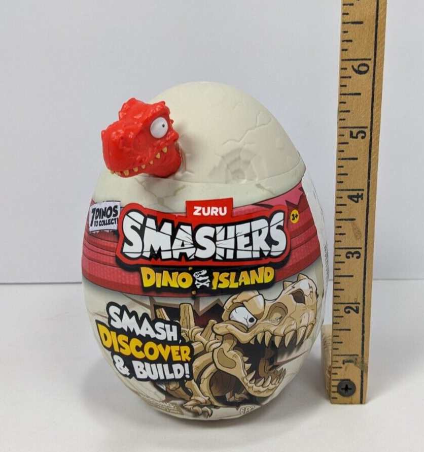Zuru Smashers Dino Island Mystery Egg w/ Surprise Items-- Red Dino Egg
