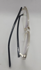 Prive Revaux The Professor Blue Light Reading Glasses Clear/Black With Case