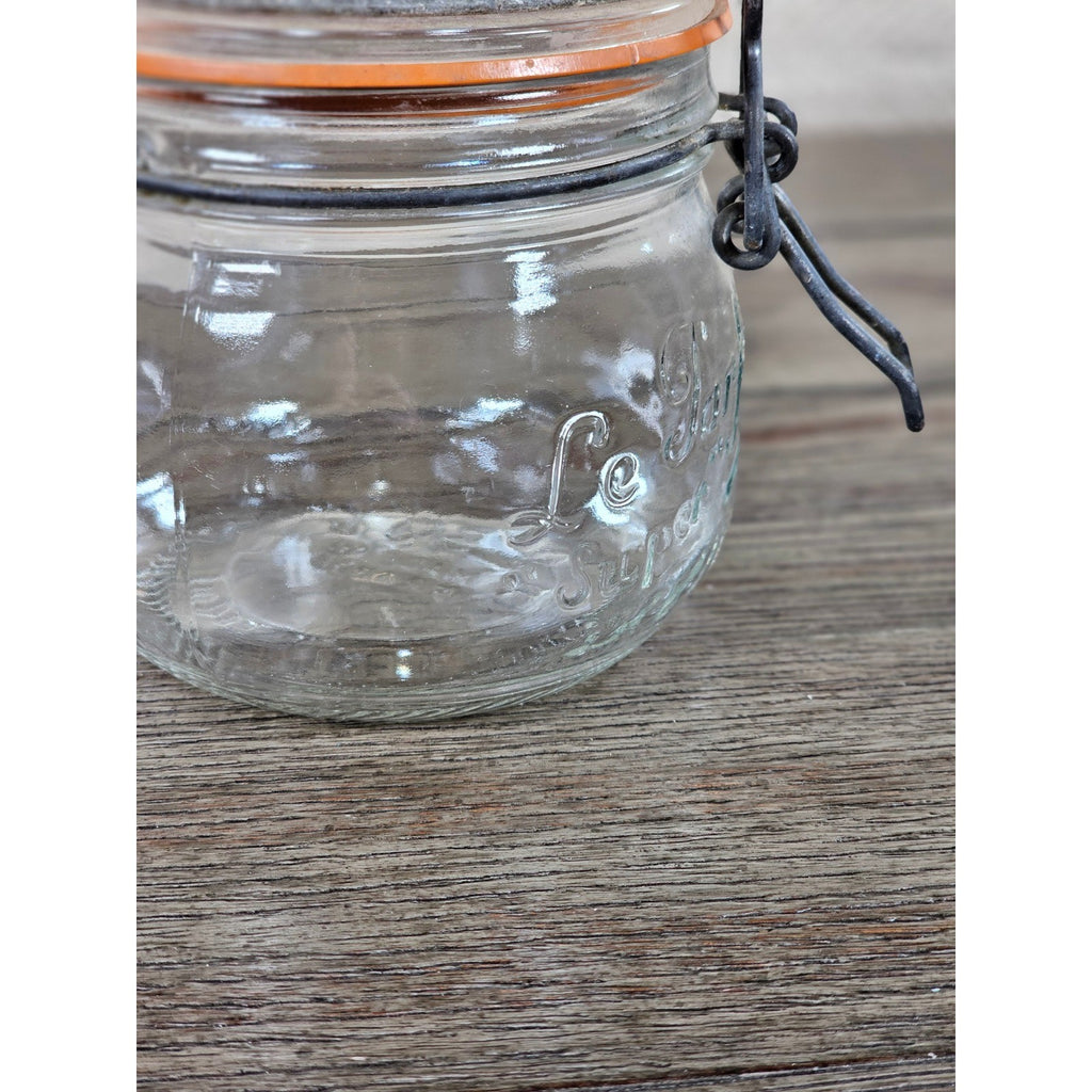 Vintage Le Parfait 0.5L Clamp Lid Glass Jar Made in France