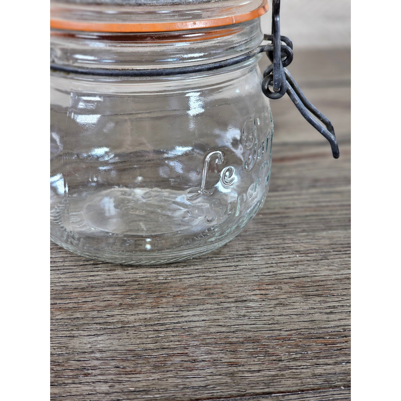 Vintage Le Parfait 0.5L Clamp Lid Glass Jar Made in France