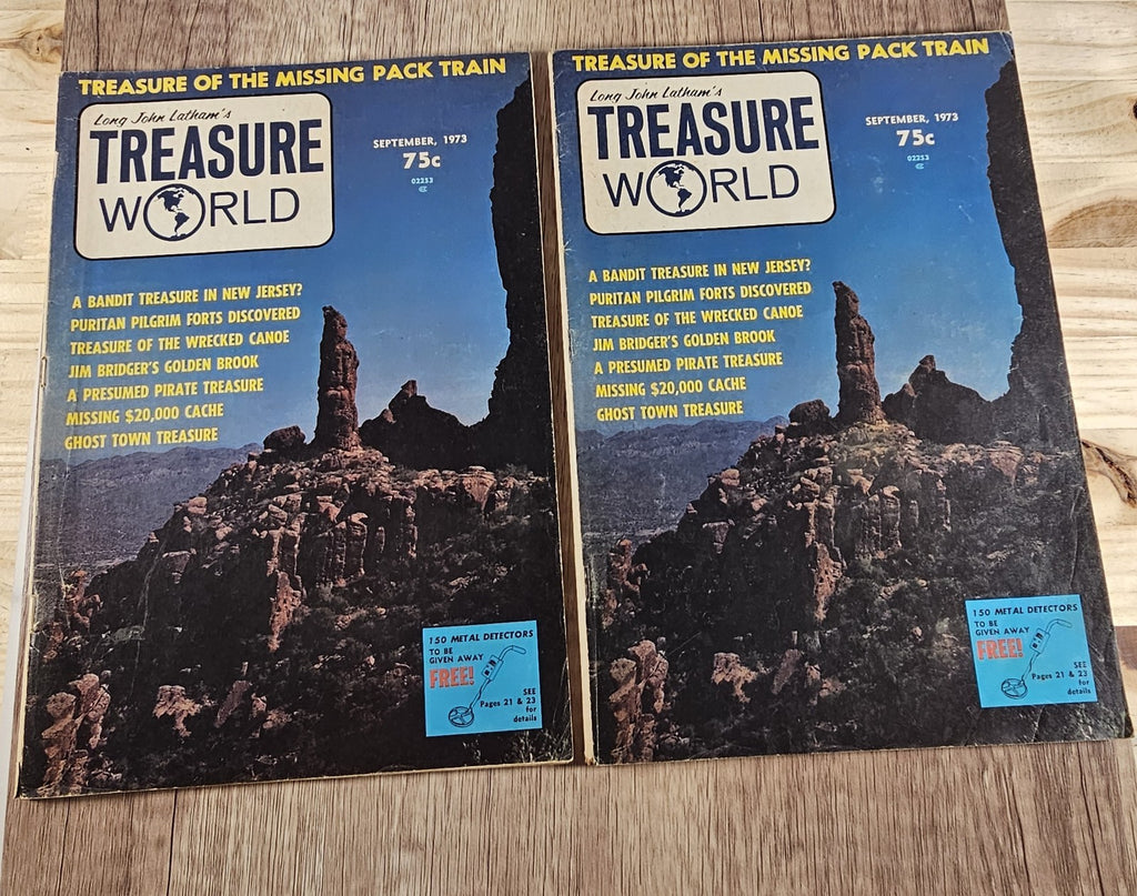 2 × Long John Latham’s Treasure World Magazine – Sept 1973