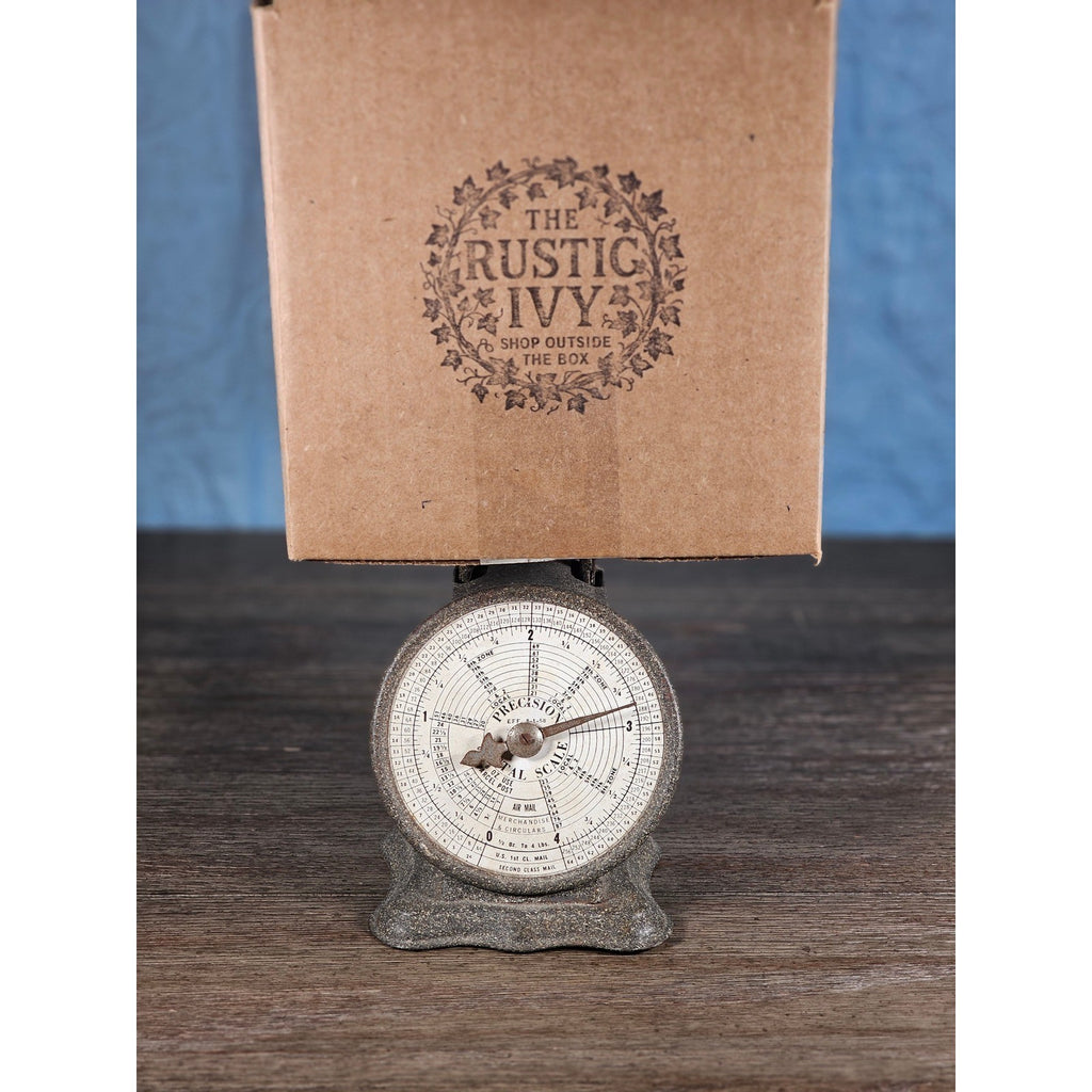 Vintage Triner Precision No. 4 Postal Scale | Rustic Metal Counter Scale