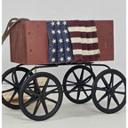 Lizzie High The Little Ones Wagon Dog Set Fourth of July Vintage