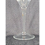 Vintage Crystal Wine Glass Clear Stemmed Barware 6.5"
