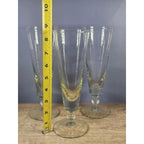 Vintage Pilsner Glasses Set of 3 Pedestal Beer Glass 9 Inch