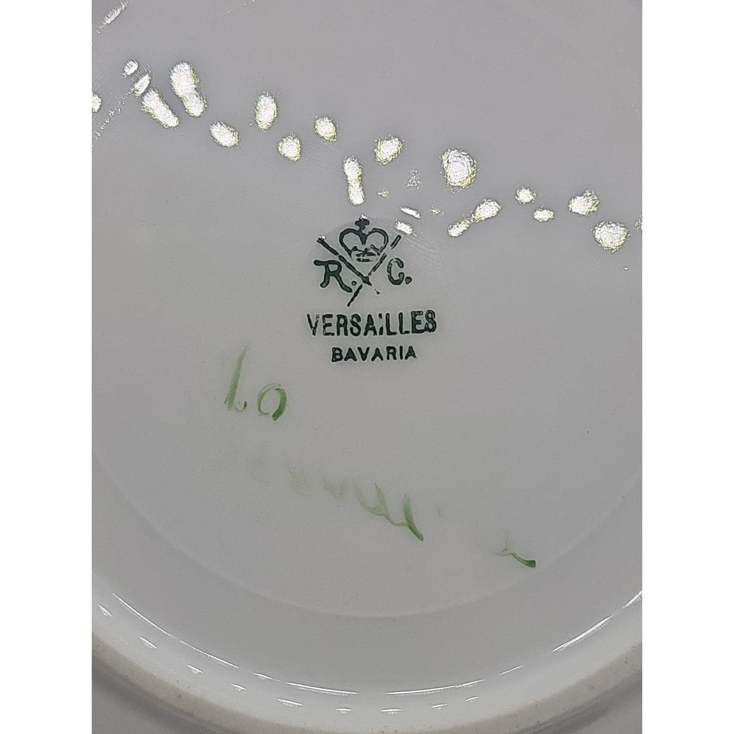 Vintage RC Versailles Bavaria Floral Plate 6" Hand Painted Porcelain