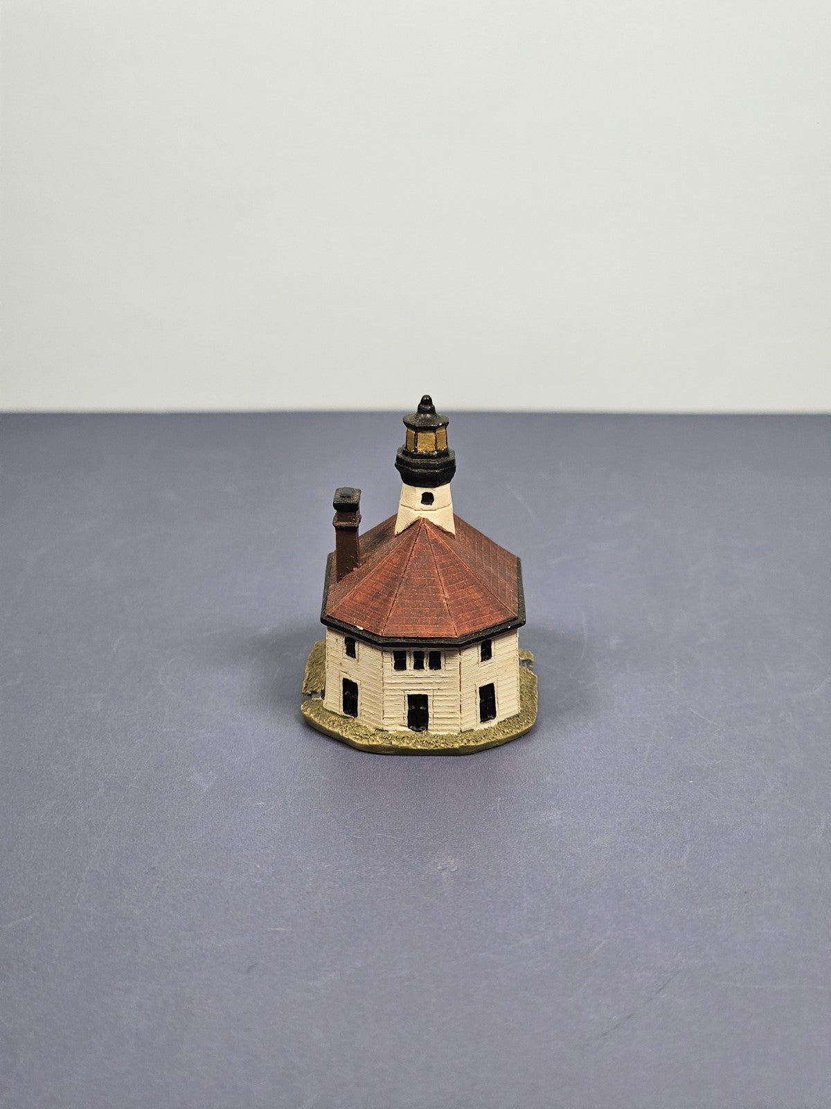 Lenox Miniature Lighthouse Thimble Figurine Eldred Rock Lighthouse Alaska Handcr