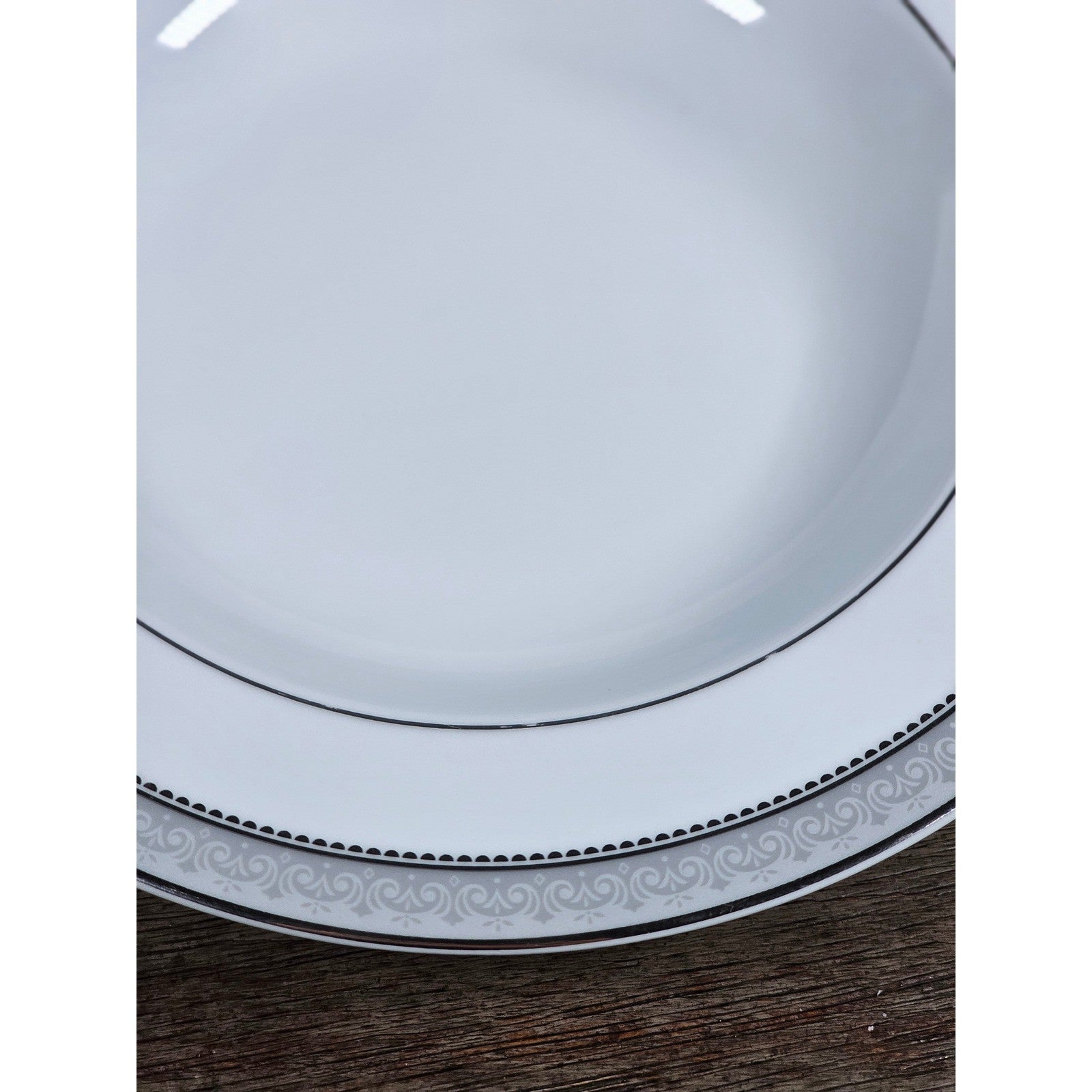 Mikasa Platinum Crown Fine China Rim Soup Bowl L3428 Vintage